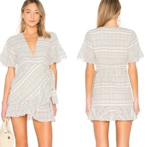 Majorelle Portia Blue Wrap Dress